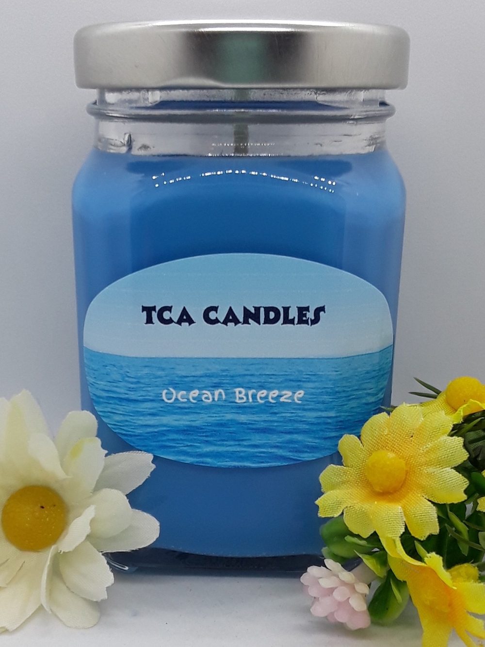 TCA Candles Ocean Breeze Jar Candle - Blue